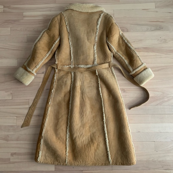 Rare VINTAGE - Le Mouton Shearling Coat | Authentic 70s Maxi - Picture 10 of 16